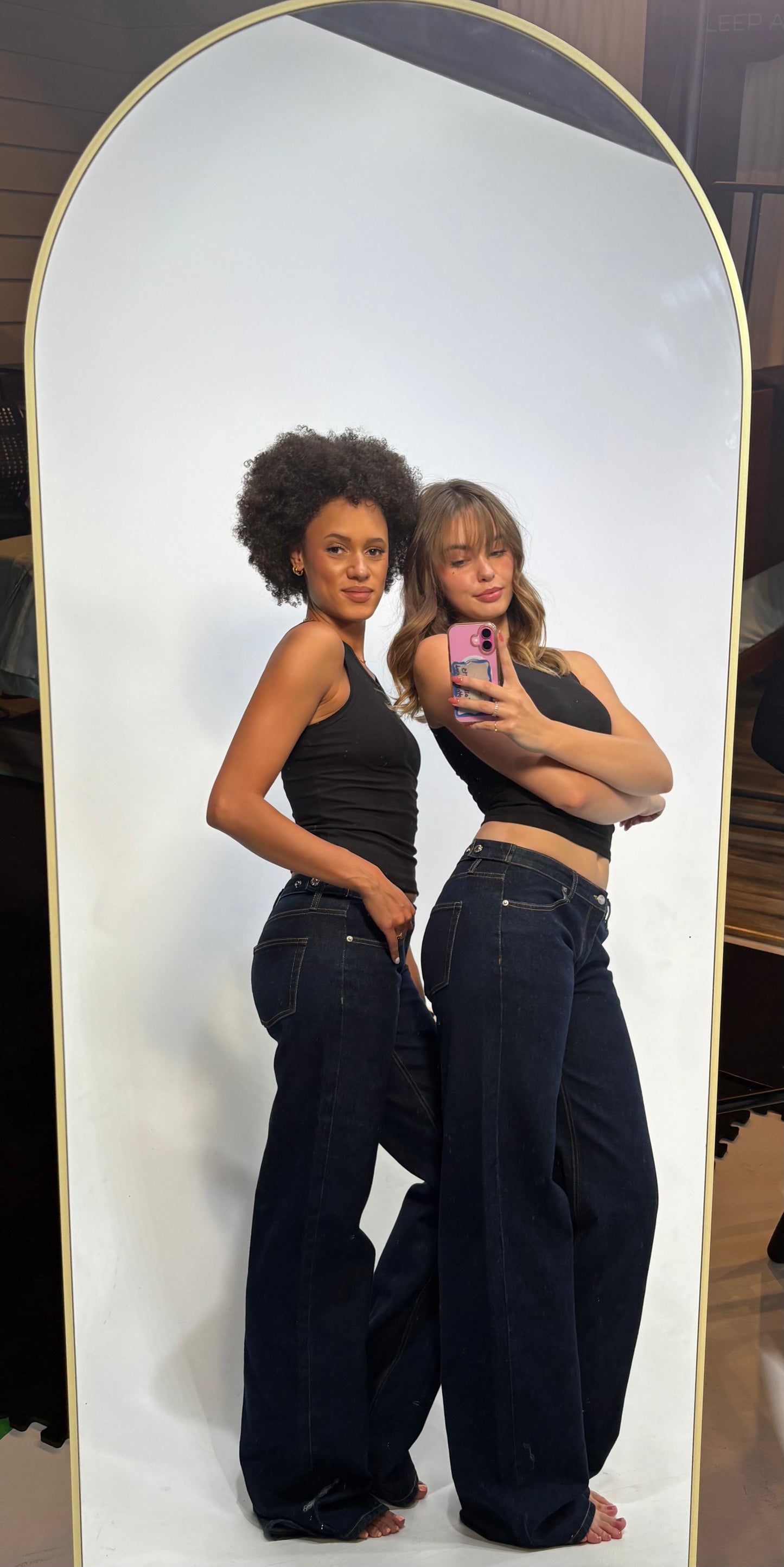 Dark Blue: Cinch Waist Stallion Jeans